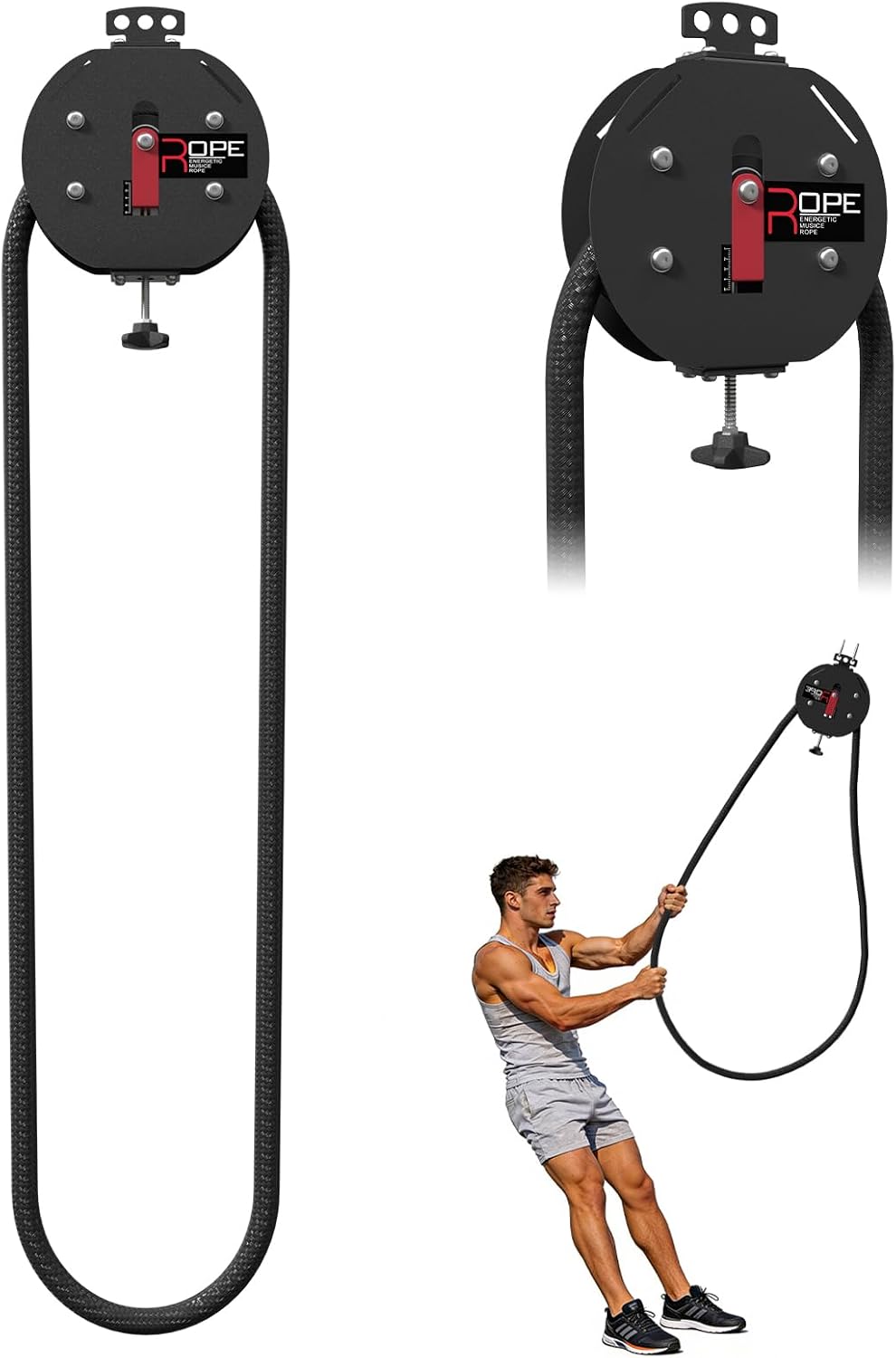 Portable Endless Rope Trainer Full Body Home Fitness Gear
