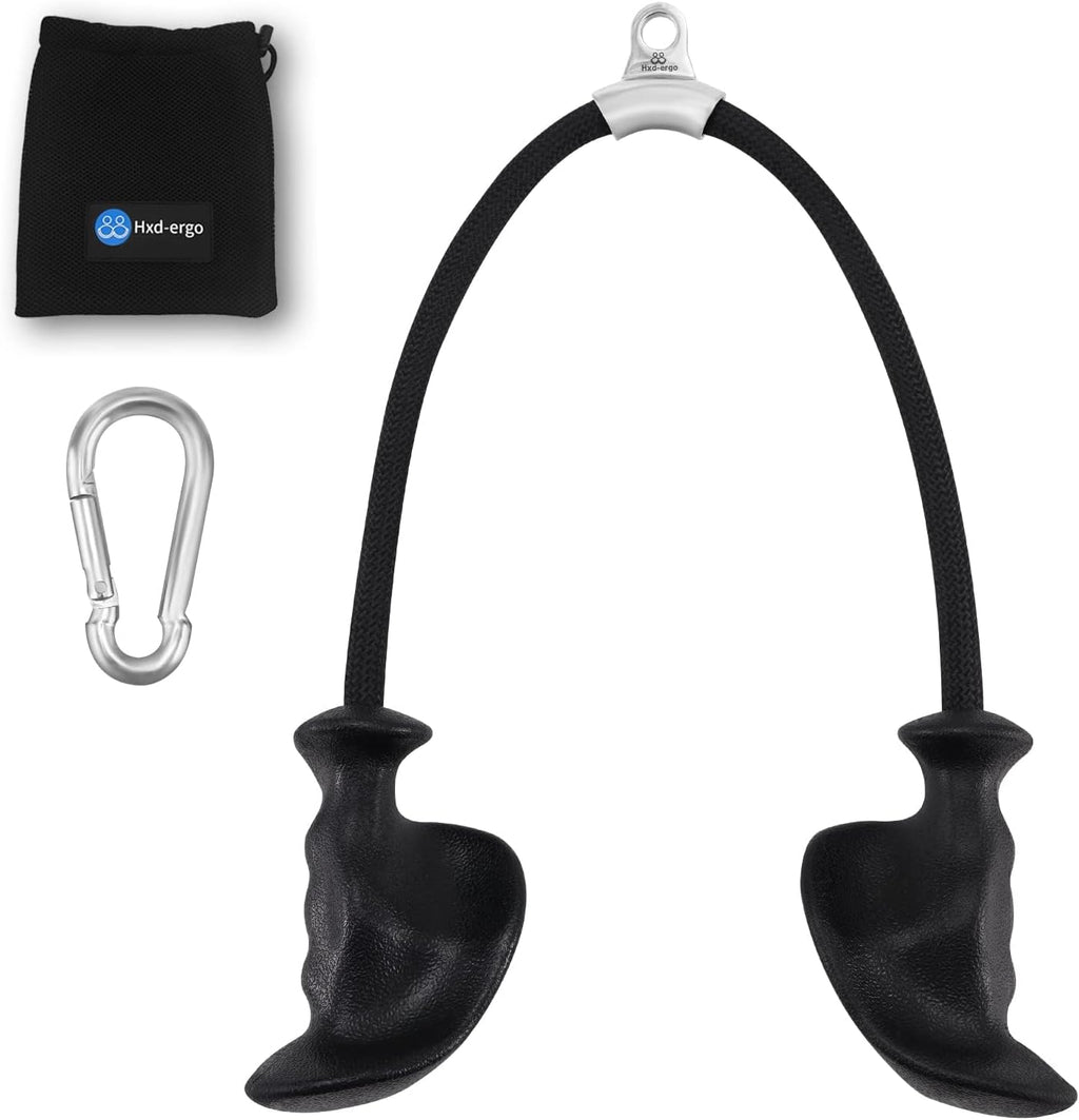 Ergonomic Tricep Rope Cable Machine Gym Attachment