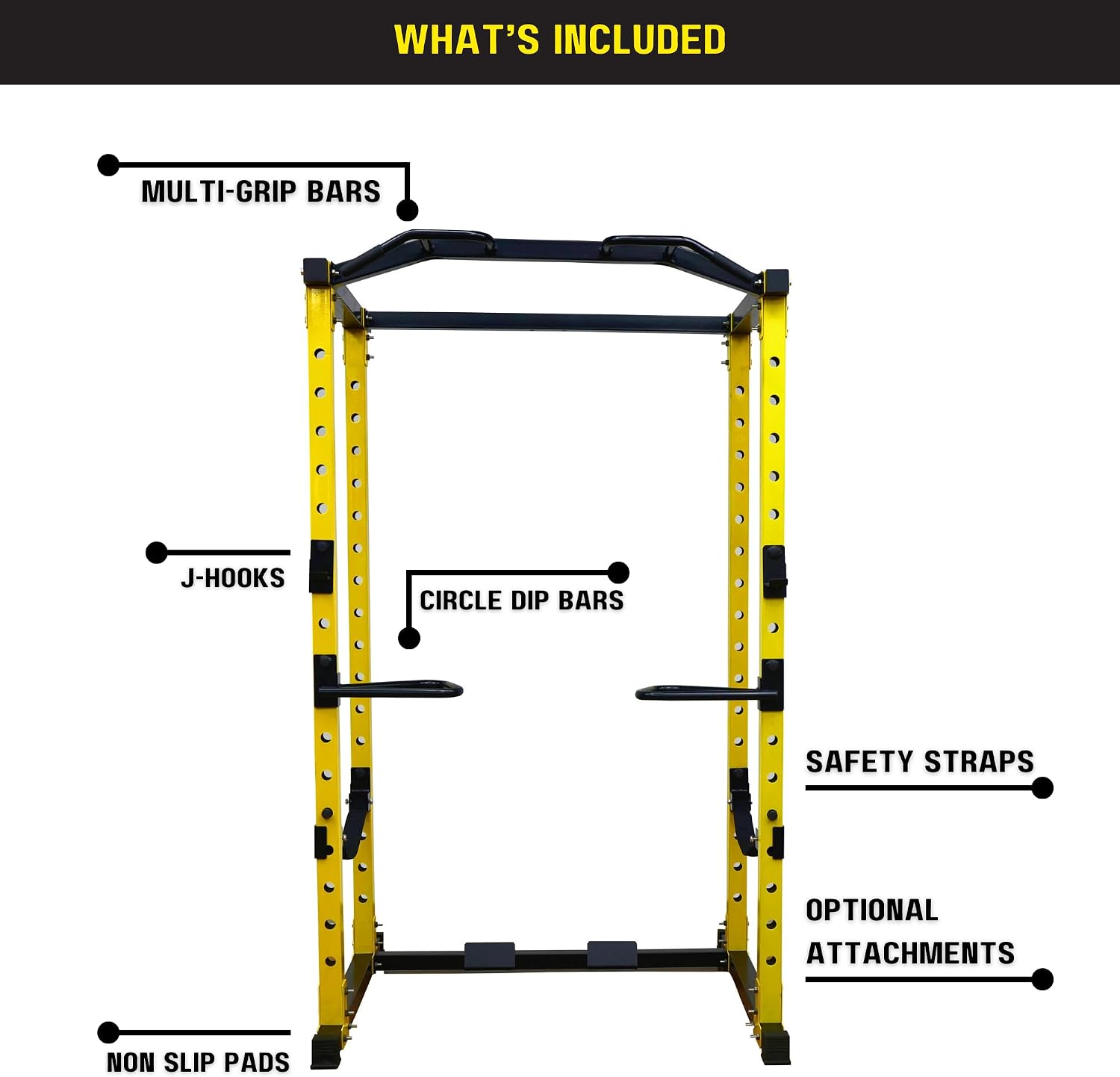 Heavy Duty Cable Crossover Attachment for Home Power Rack Training