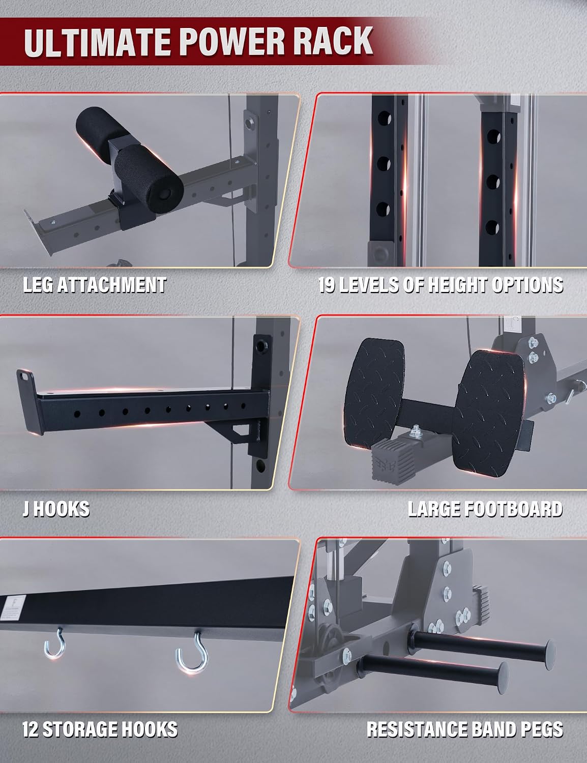 2500LBS All-in-One Smith Machine Dual Pulley Gym Rack