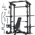 2500LBS All-in-One Smith Machine Dual Pulley Gym Rack