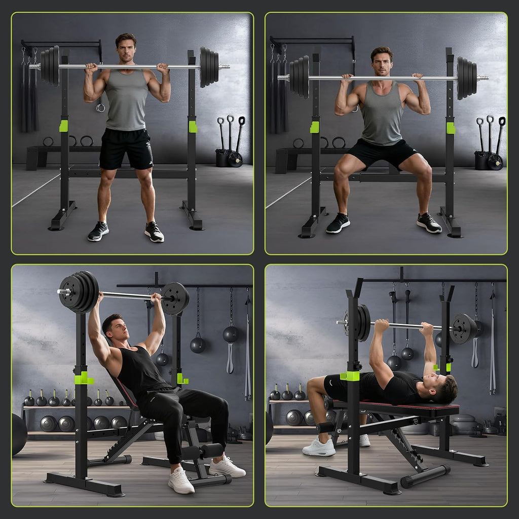 Adjustable Folding 660LBS Workout Bench Full Body Home Gym Equipment