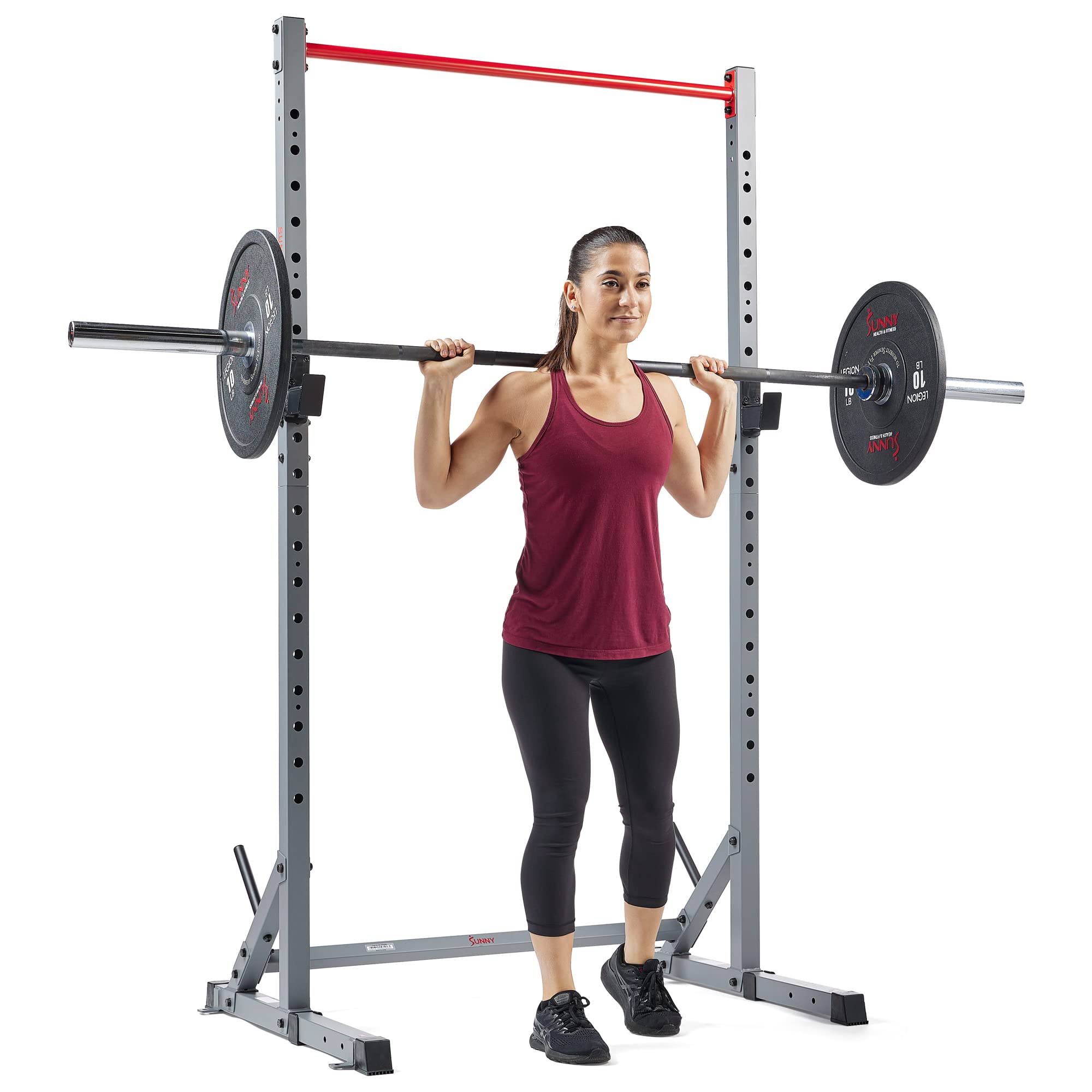 Multifunctional Home Gym Equipment with Squat Rack & Adjustable Bench