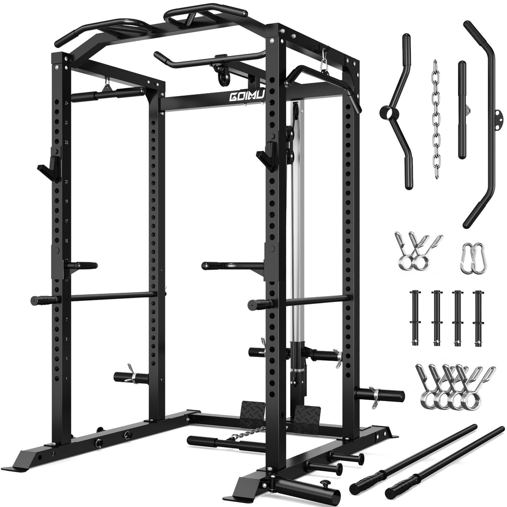 2000LBS Multi-Function Power Cage with LAT Pulldown Attachments