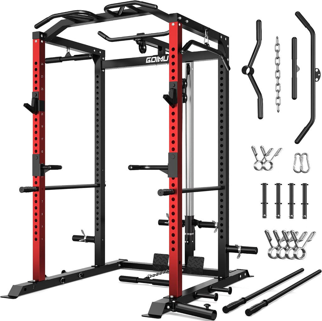 2000LBS Multi-Function Power Cage with LAT Pulldown Attachments