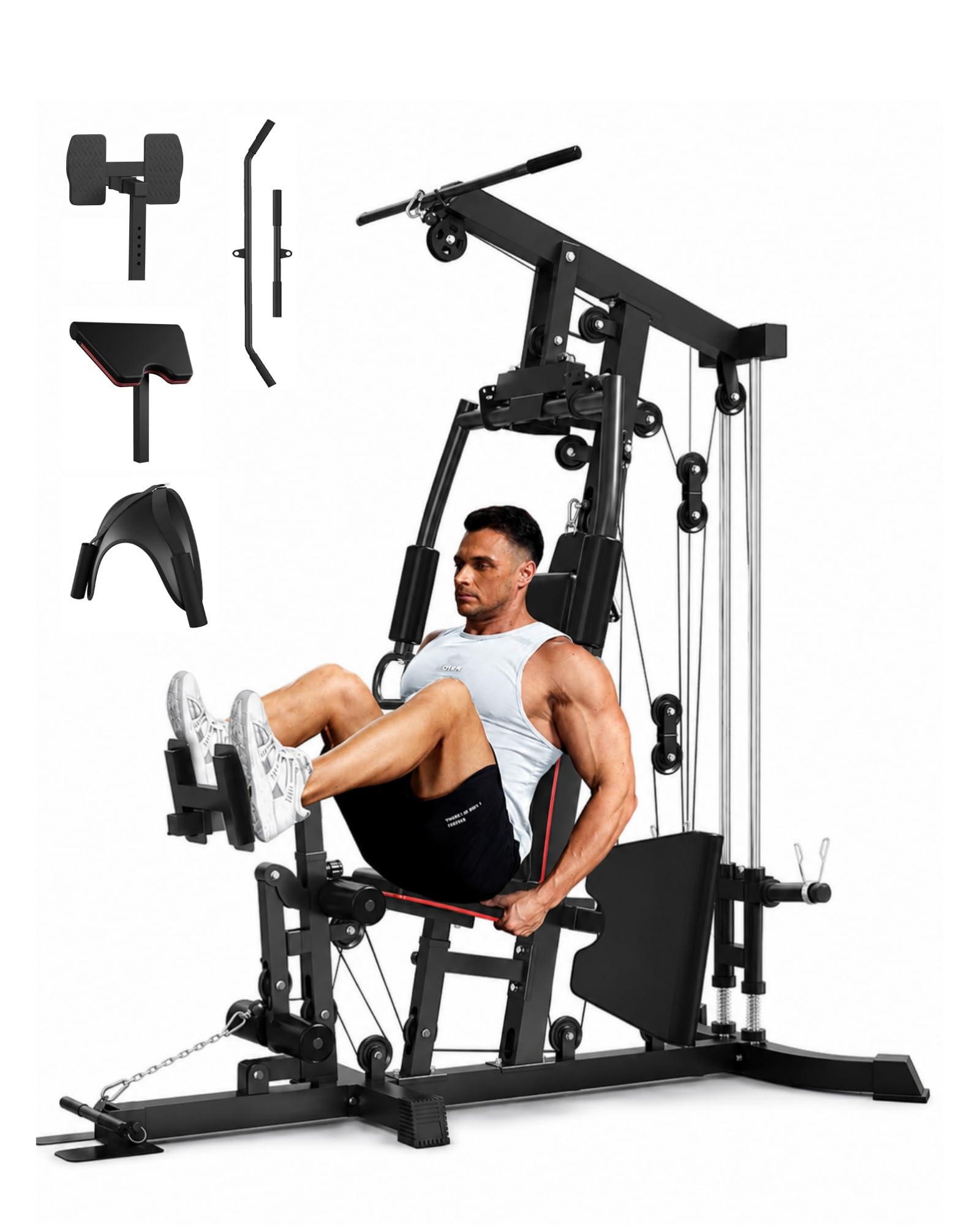 All-in-One Home Gym Power Tower Pull Up Dip Station Bench