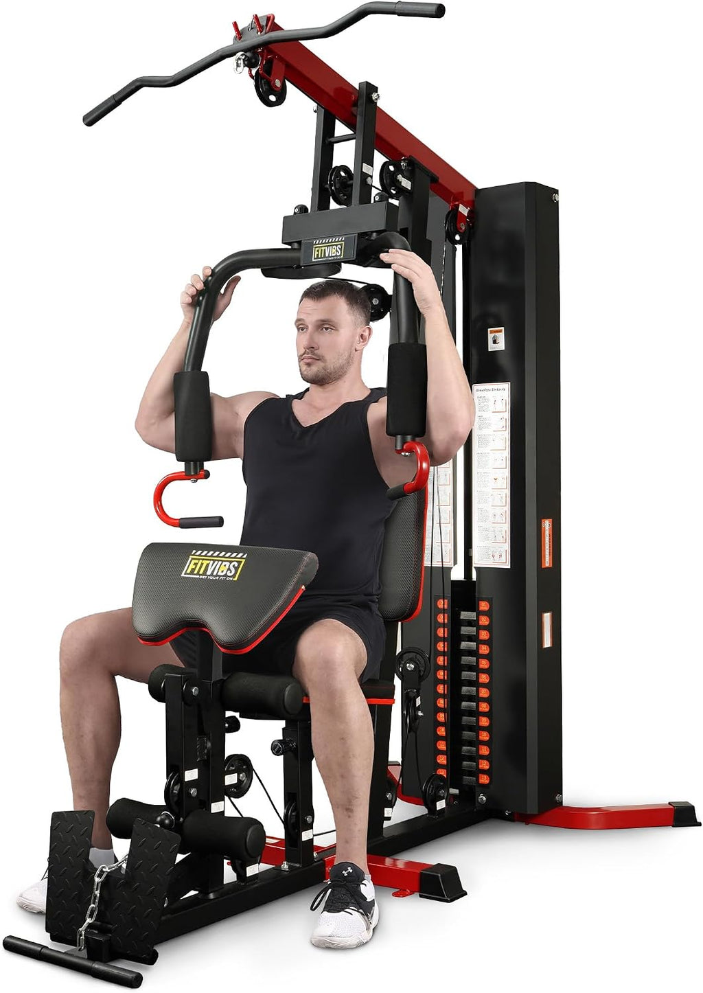 All-in-One Weight Machine Pulley System Full Body Home Gym Station