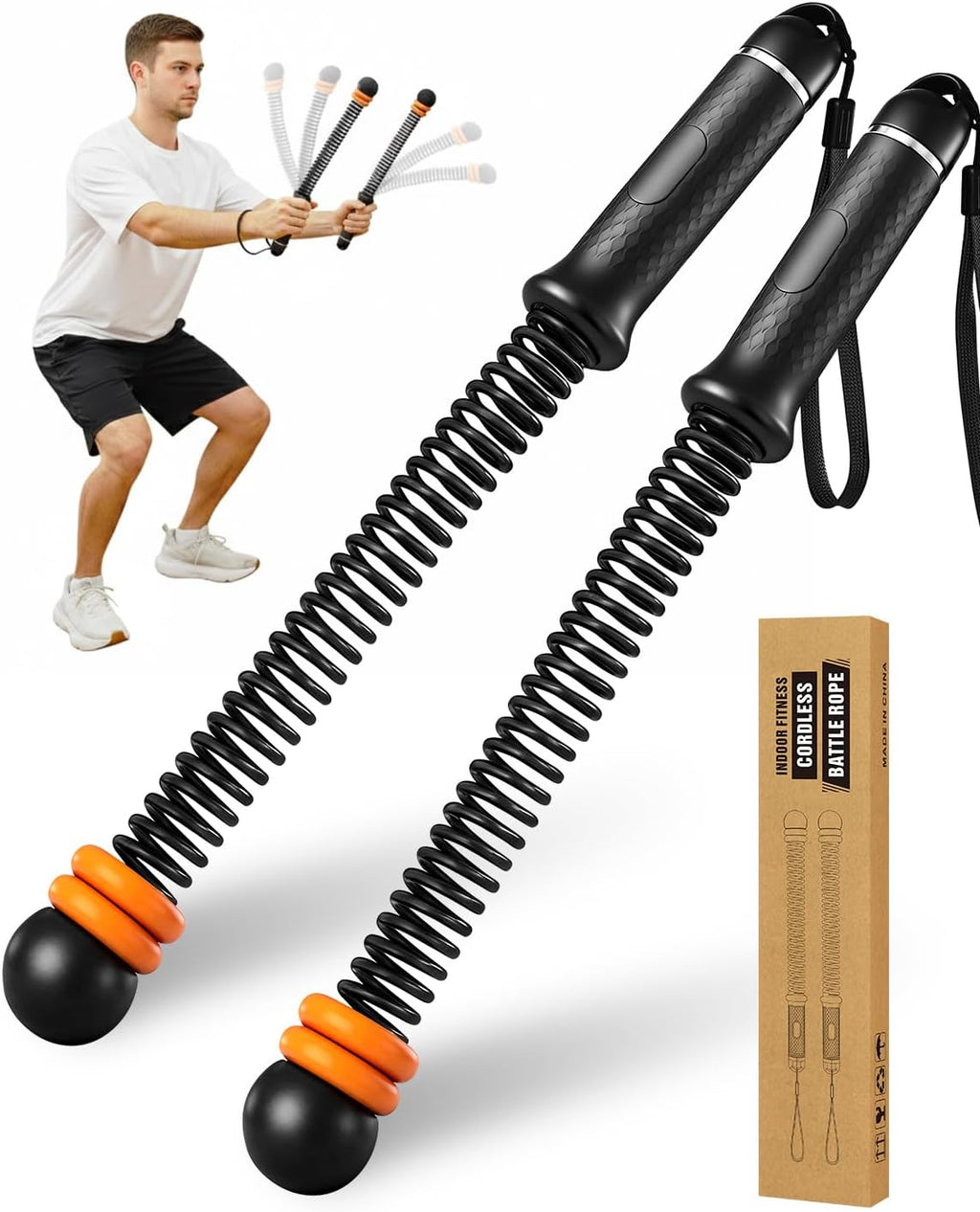Adjustable Cordless Ropeless Battle Rope Home Fitness Gear