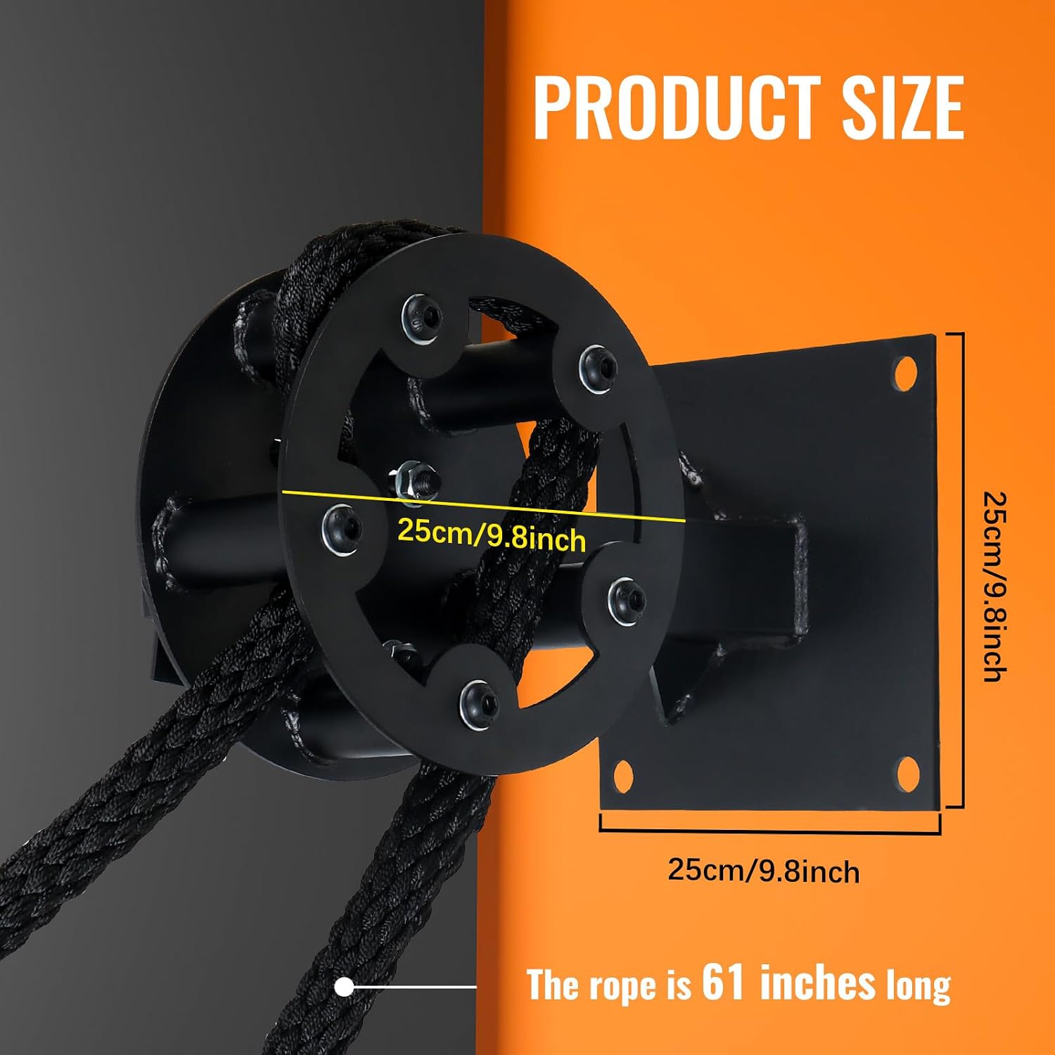 Wall Mount Adjustable Pulley Trainer Upper Body Gym Equipment
