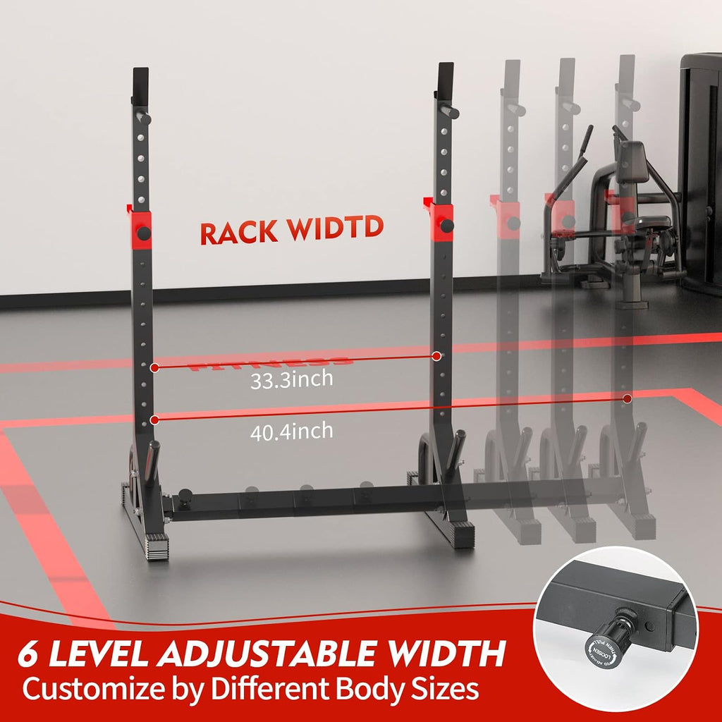 Adjustable 550LBS Multi-Function Squat Rack Home Gym Equipment