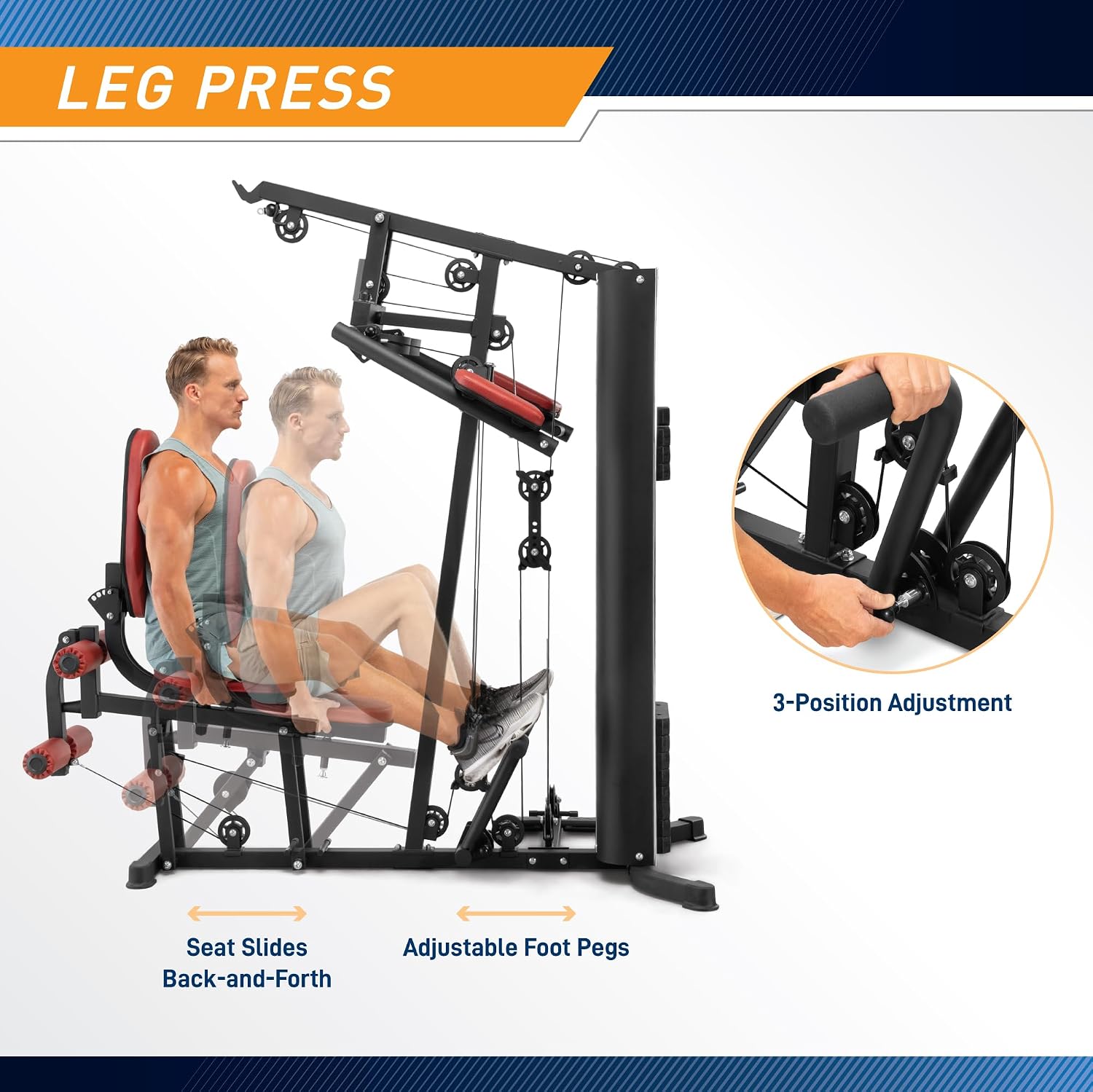 Compact All-in-One Gym System Full Body Multi-Station Workout Machine