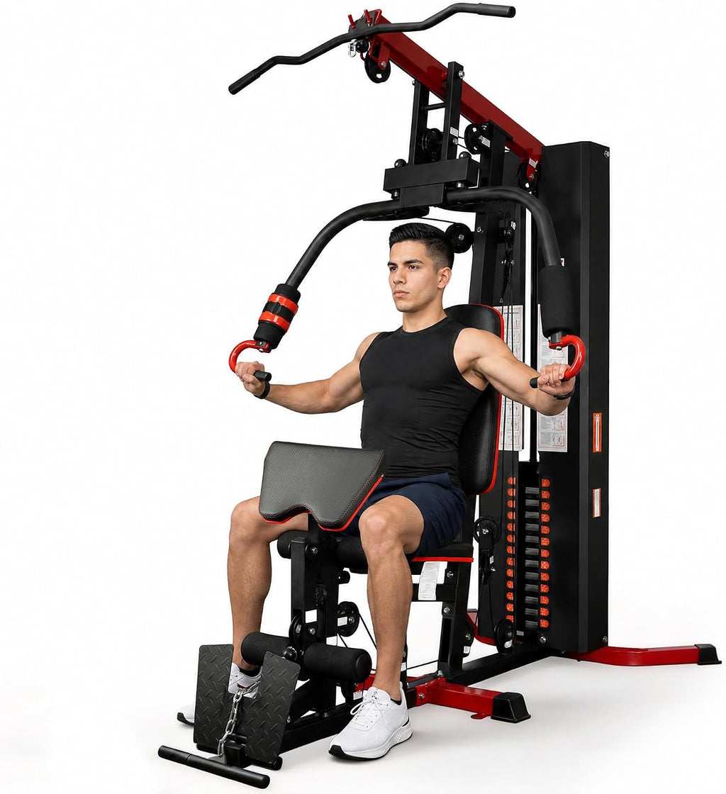 160LB All-in-One Gym Machine Pulley Leg Press Full Body Training