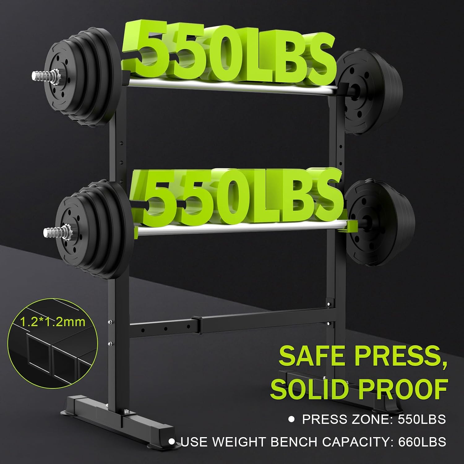 Adjustable Folding 660LBS Workout Bench Full Body Home Gym Equipment