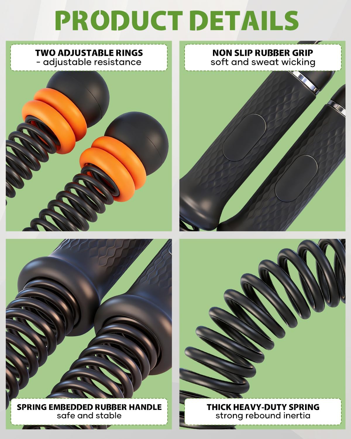 Adjustable Cordless Ropeless Battle Rope Home Fitness Gear