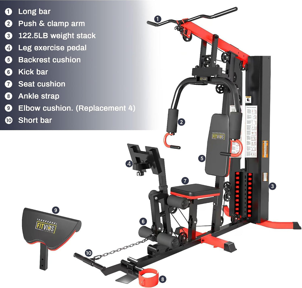 Multifunctional Weight Machine Full Body Home Gym Training Station