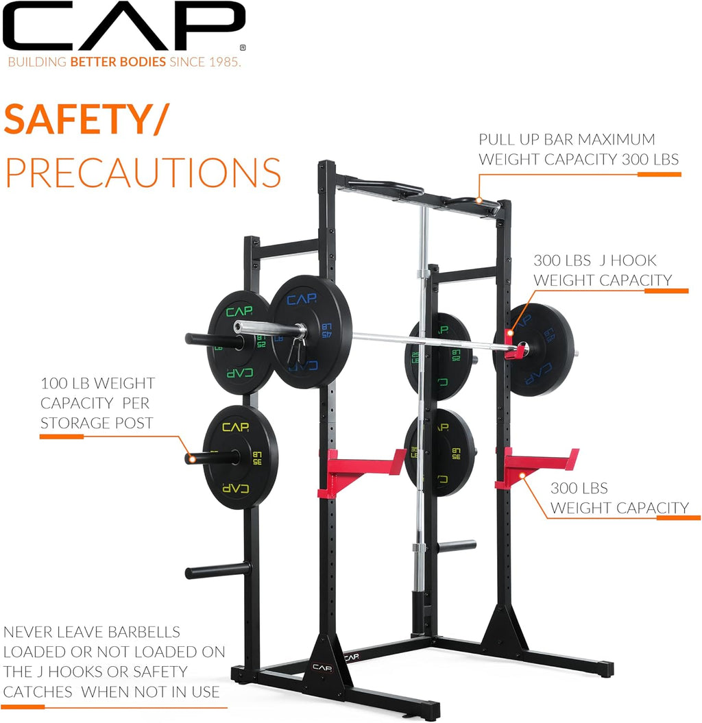 Power Rack with Pull Up Bar Attachments Multiple Colors