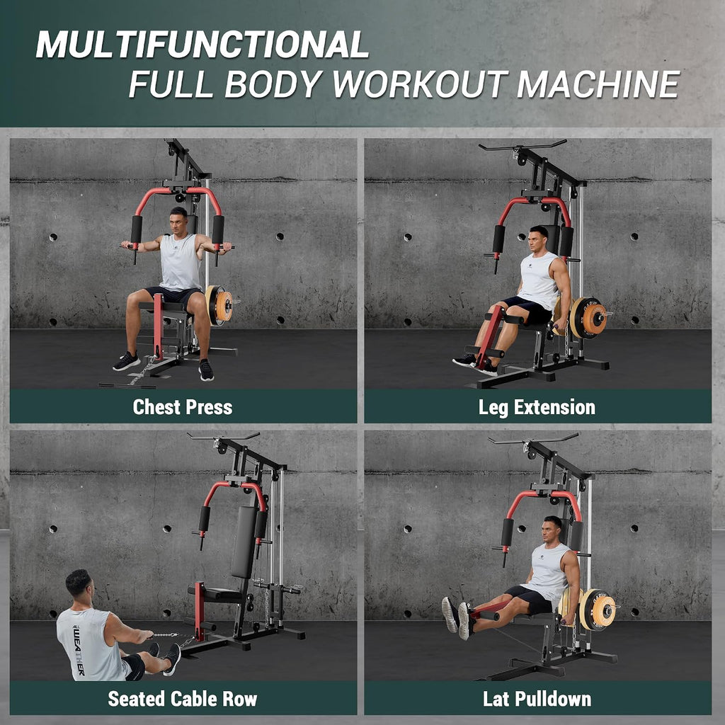 300LB All-in-One Gym Station Full Body Strength Training Machine