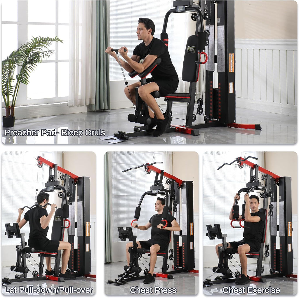 Multifunctional Weight Machine Full Body Home Gym Training Station