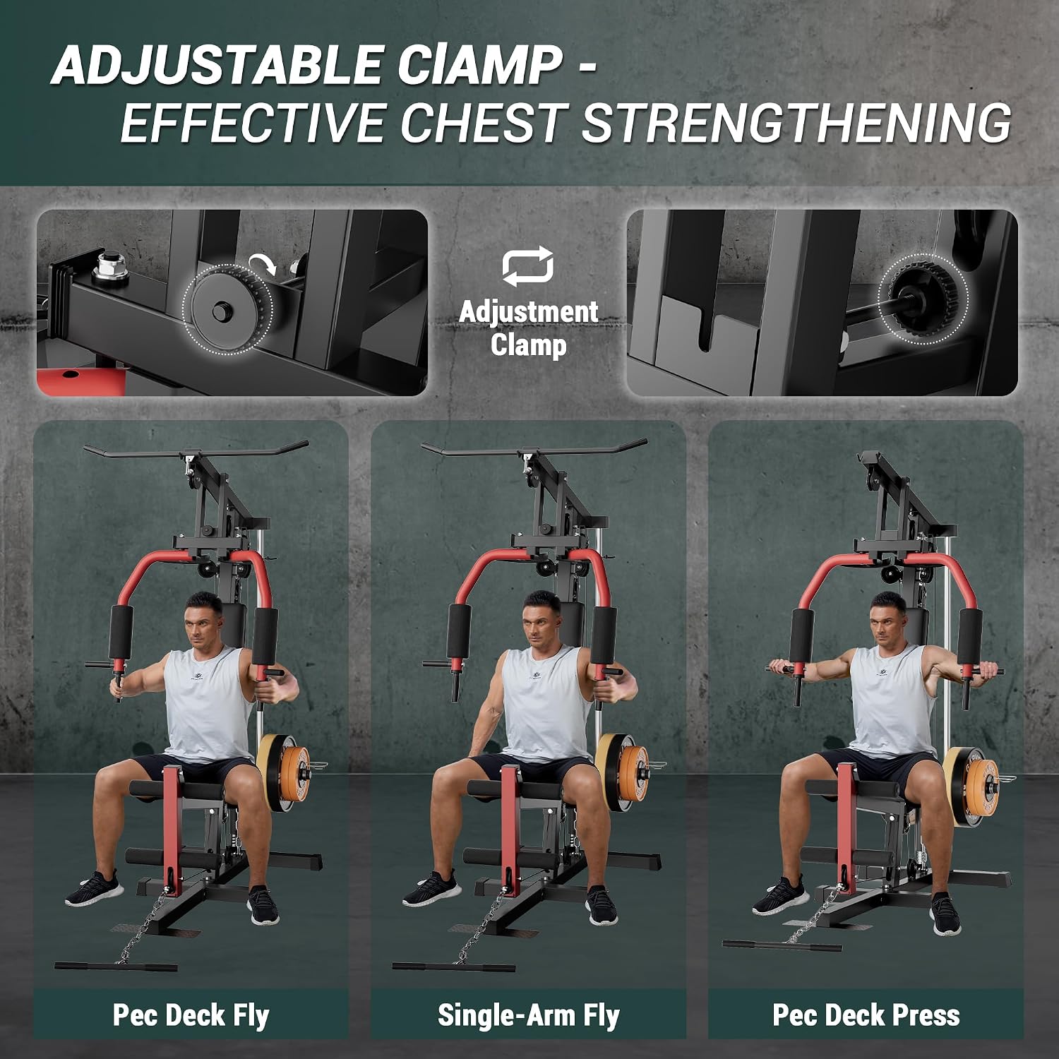 300LB All-in-One Gym Station Full Body Strength Training Machine