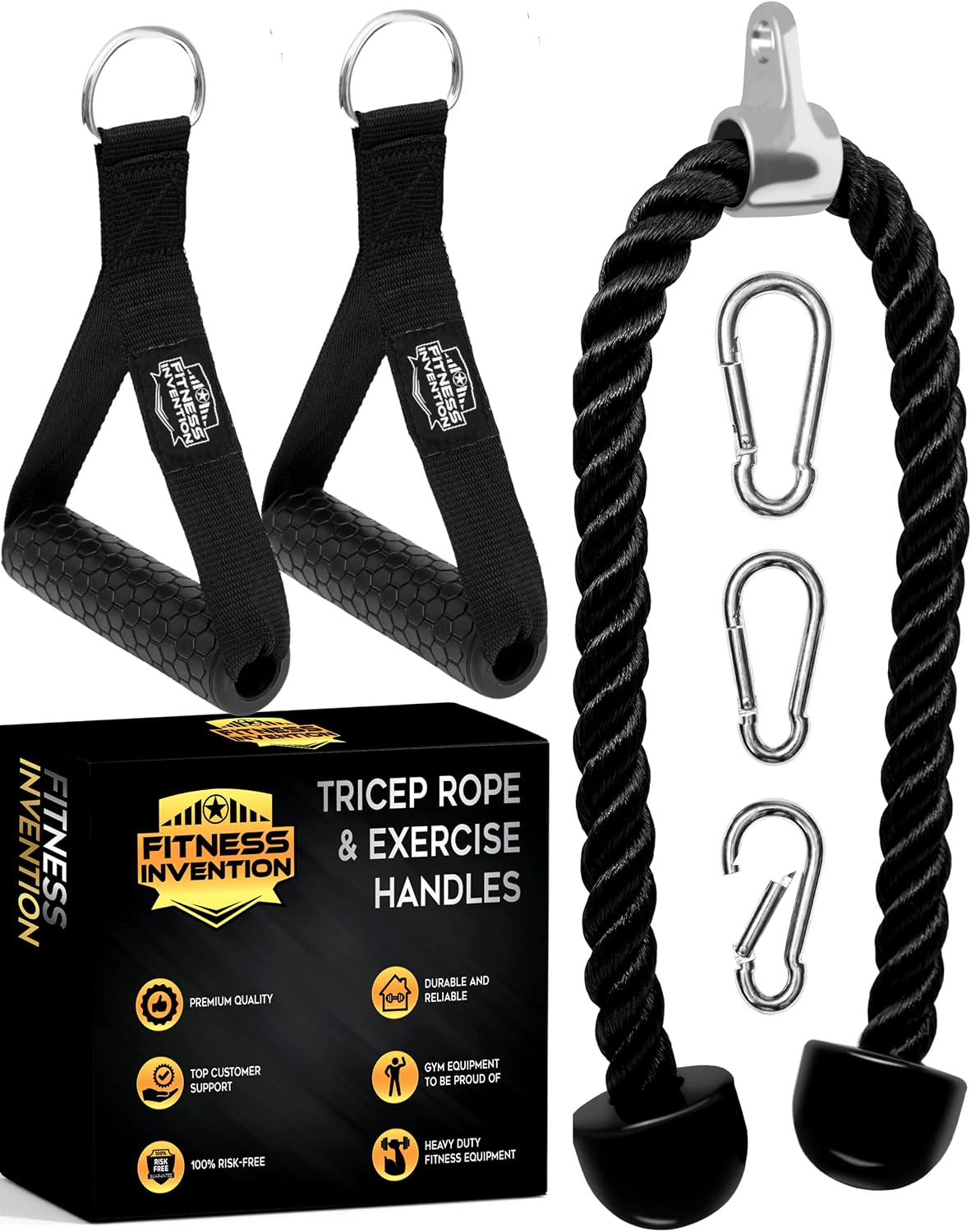 35 Inch Tricep Rope Pull Down Cable Gym Attachment