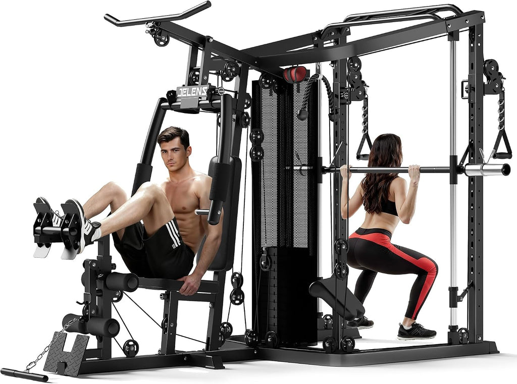 150LB Smith Machine All-in-One Home Gym Strength Station