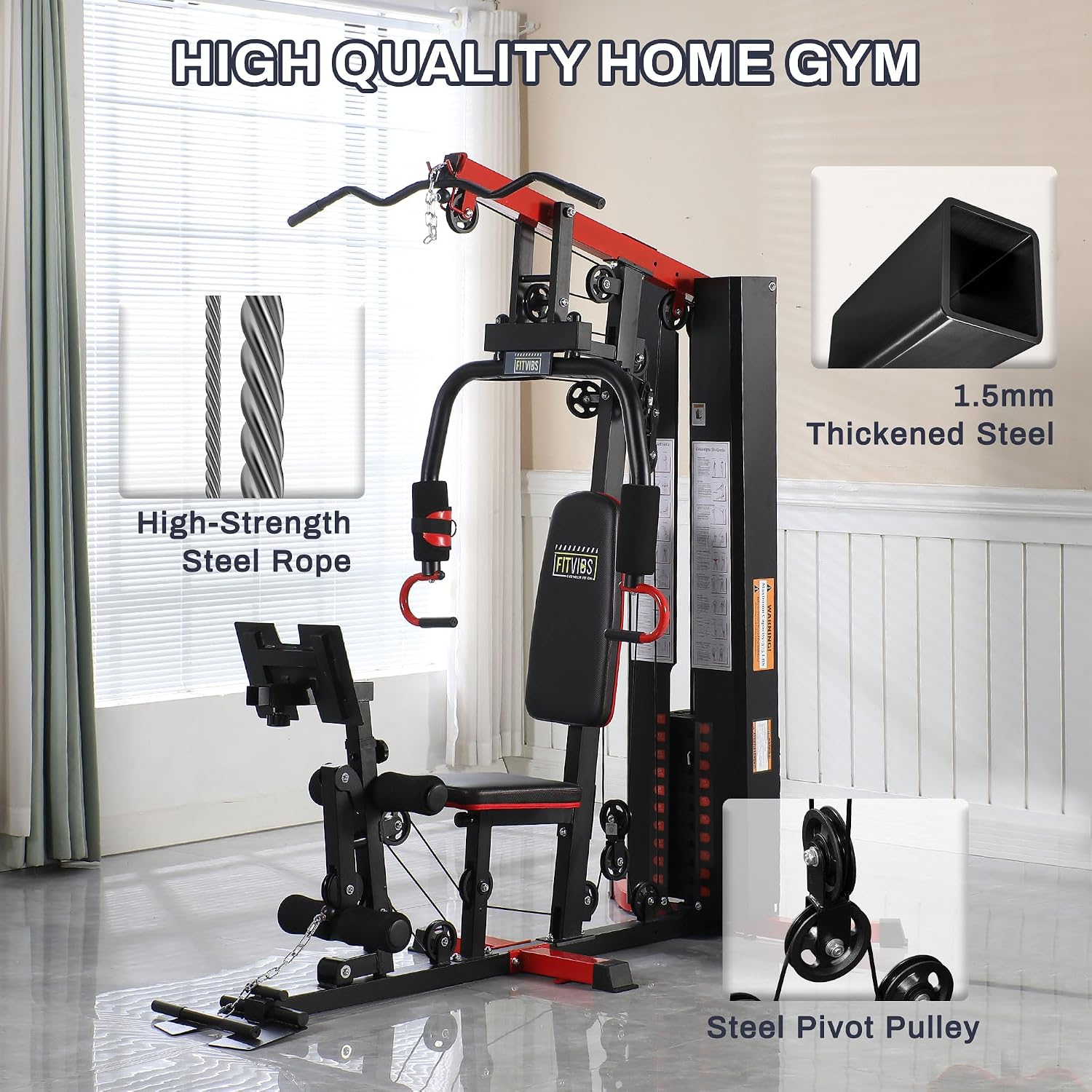 Multifunctional Weight Machine Full Body Home Gym Training Station